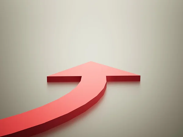 Freccia rossa — Foto Stock