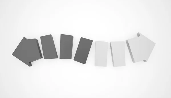 Conceito de setas preto e branco — Fotografia de Stock