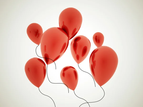Κόκκινα Μπαλόνια — Φωτογραφία Αρχείου