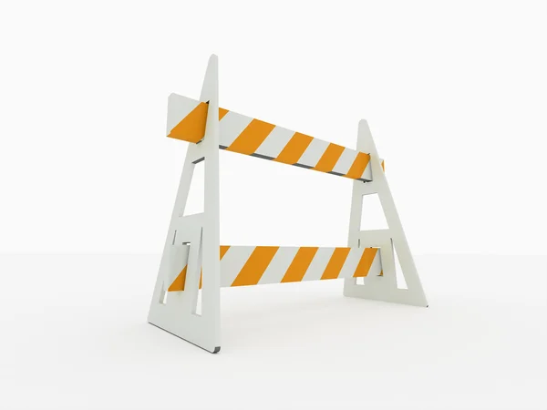 Road block barrier — Stock Photo, Image