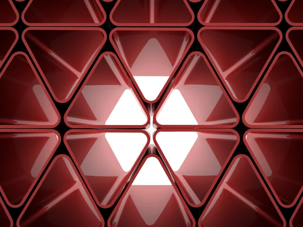 Футуристический красный треугольник — стоковое фото