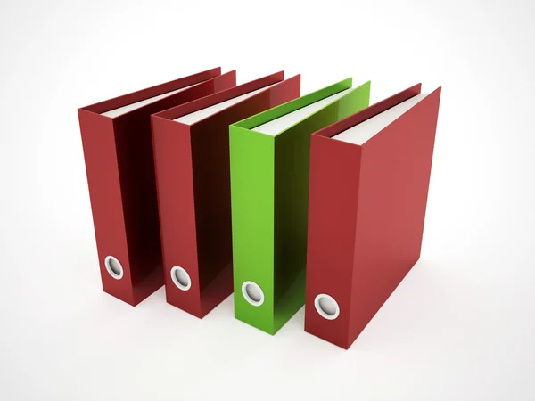 운동 책 빨강 및 녹색 — 스톡 사진