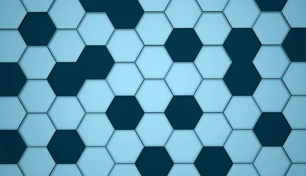 Fundo de célula hexagonal abstrato azul — Fotografia de Stock