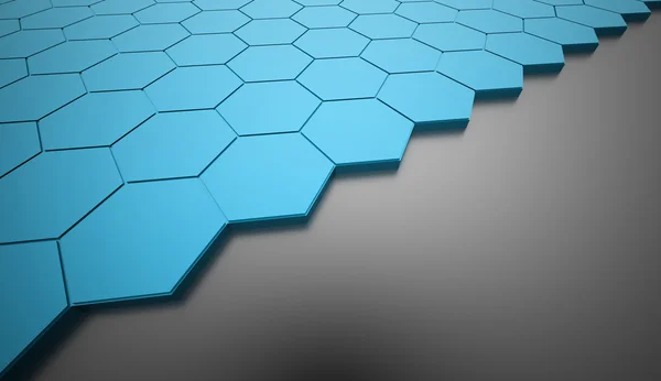 Blue hexagonal background — Stock Photo, Image