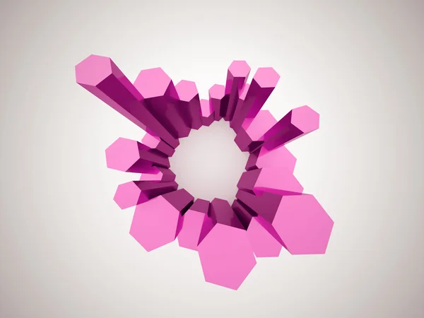 Pink hexagonal background — Stock Photo, Image