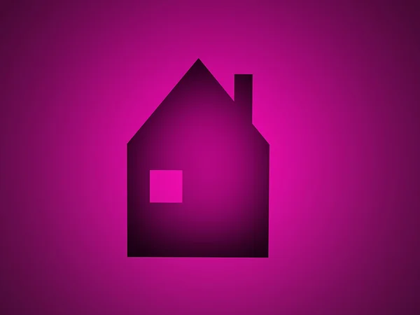 Purple house — Stock Photo, Image