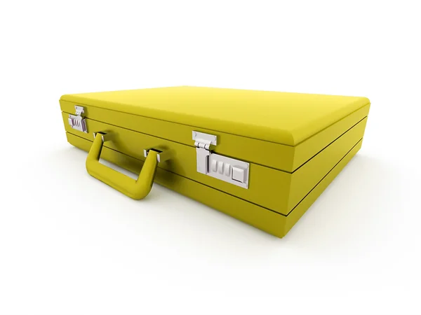 Yellow suitcase — Stock Photo, Image