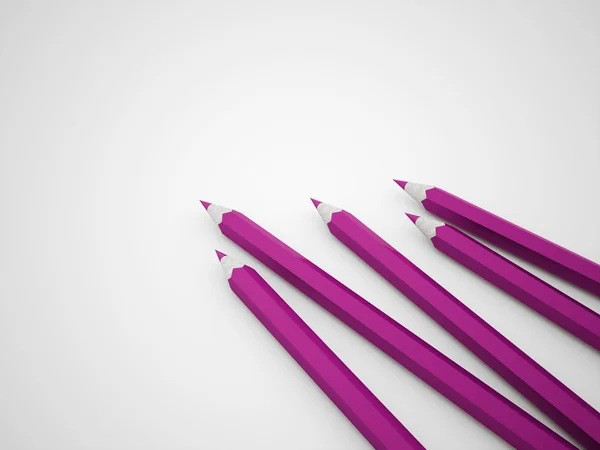 Pencils concept rendered — Stock Photo, Image