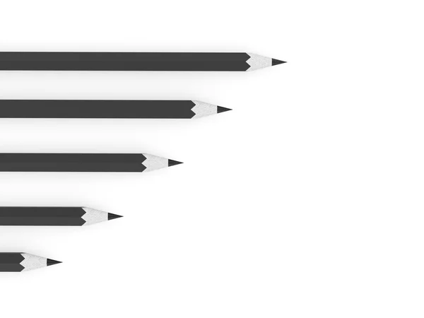 Black pencils concept — Stock Photo, Image