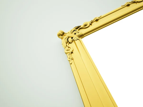 Cornice a specchio oro — Foto Stock