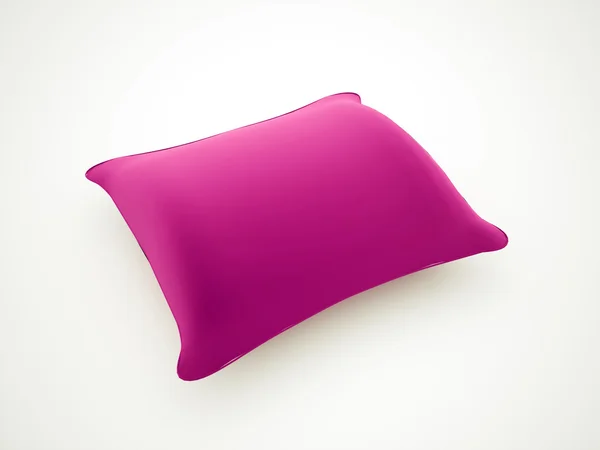 Рожевий подушку, надані — стокове фото