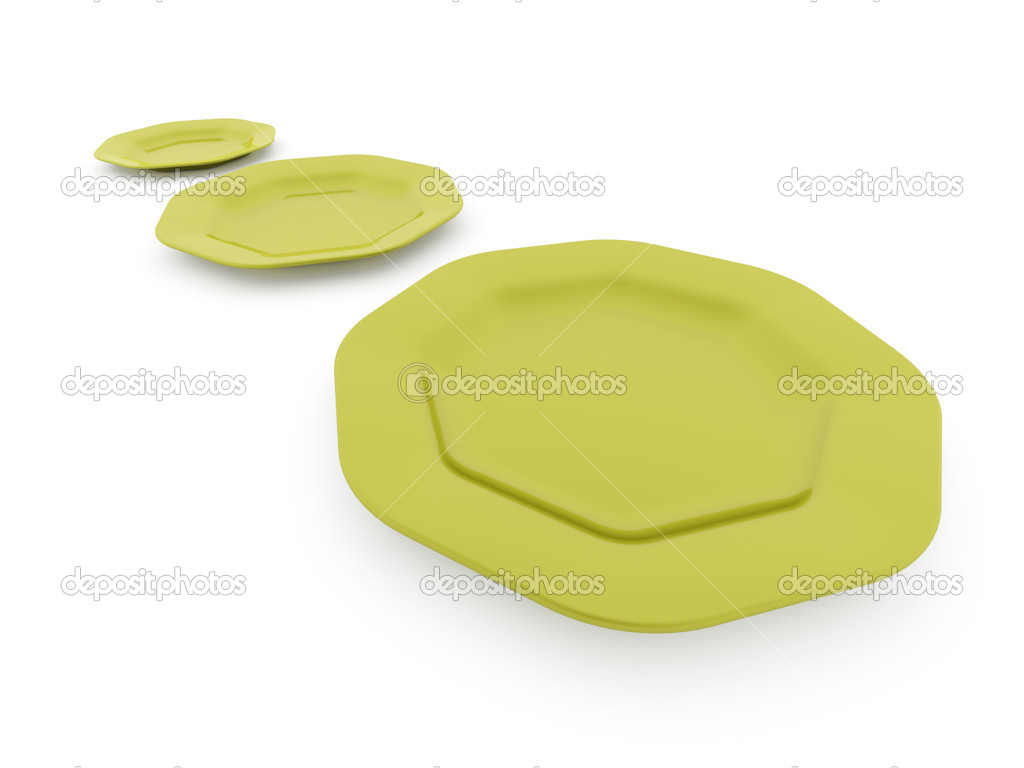 Green plates Stock Photo by ©pupes 46153521