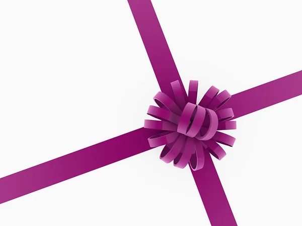 Purple present ribbon — Stock Photo, Image