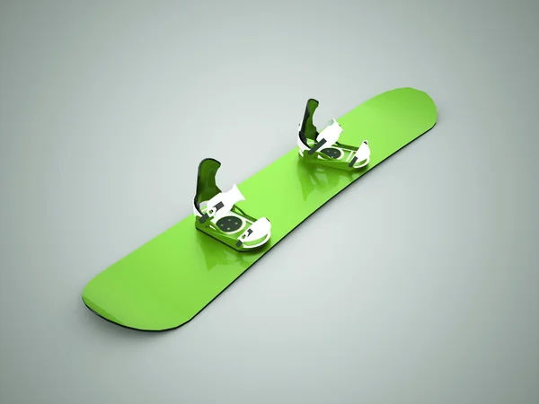 Snowboard verde — Foto Stock