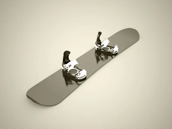 Snowboard preto — Fotografia de Stock