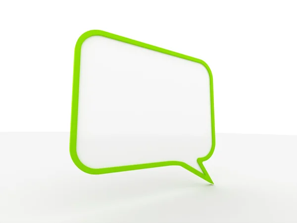 Speech bubble with shadow — Stock Photo, Image