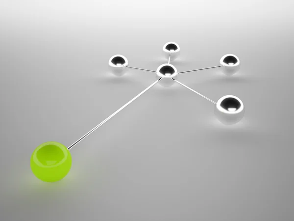 球からのネットワークの概念 — ストック写真