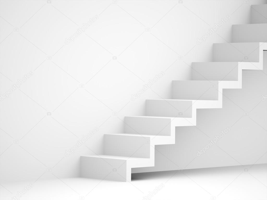 Stairs business concept rendered 