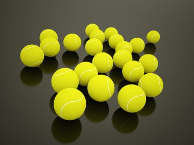 işlenen tenis topları