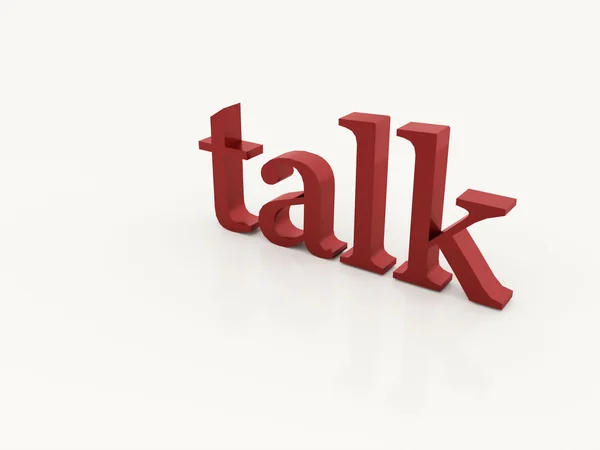 Talk word red — Stock Photo, Image