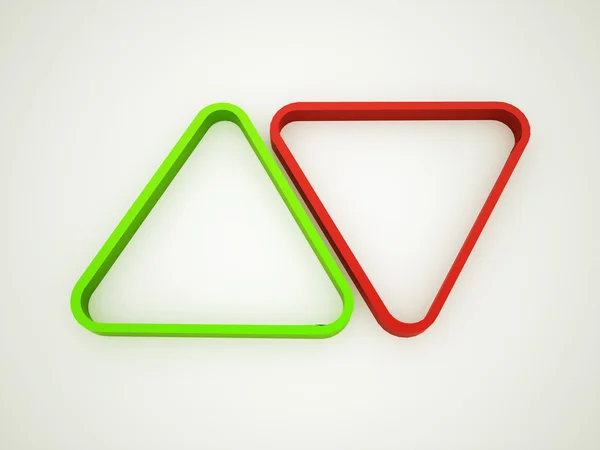Triangle rendered — Stock Photo, Image