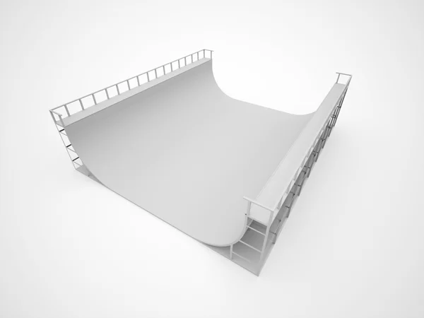 Skateboard ramp rendered — Stock Photo, Image