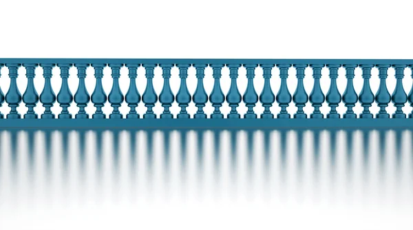 Blue banister render — Stock Photo, Image