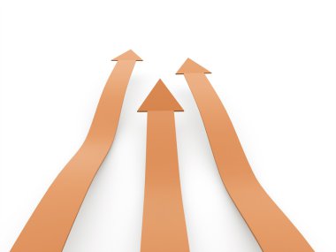 Turuncu iş okları kavramı  