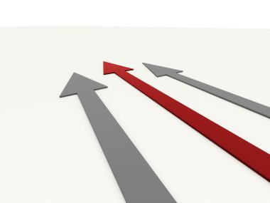 oklar üç bir kırmızı