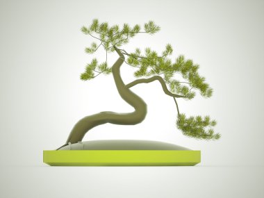 bonsai ağacı render 