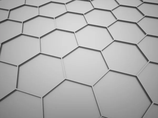 Fondo de negocio hexagonal plata —  Fotos de Stock