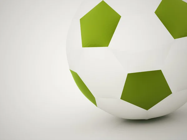 Fotboll boll grön — Stockfoto