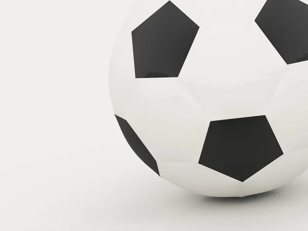 Pelota de fútbol renderizado — Foto de Stock