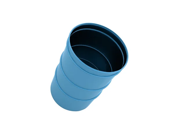 Barril azul isolado — Fotografia de Stock