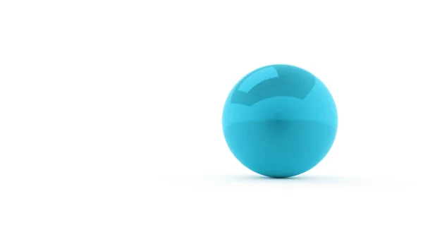 Синяя сфера изолирована — стоковое фото