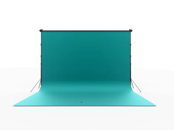 Blue photo stage background rendered isolated — Stock Photo, Image