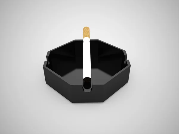 Aschenbecher mit Zigarette — Stockfoto