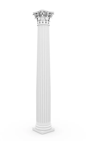 Historic column rendered on white — Stock Photo, Image