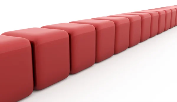Concepto de cubos rojos —  Fotos de Stock