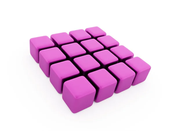 Pink abstract cubes background — Stock Photo, Image