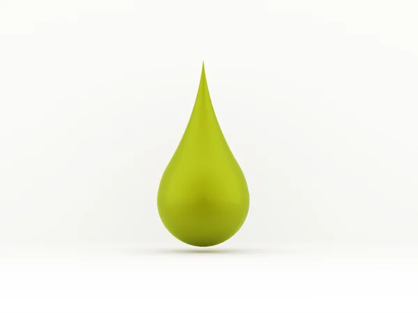 Écologie concept de goutte verte isolé — Photo