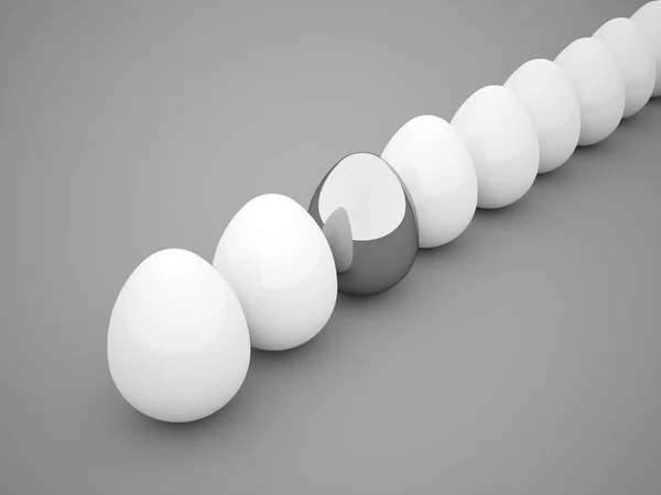 Eggs rendered — Stock Photo, Image