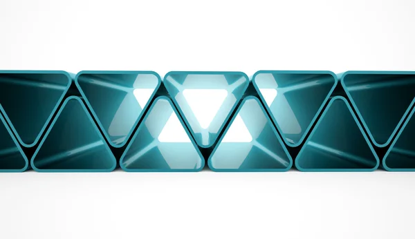 파란색 삼각형 개념 — 스톡 사진