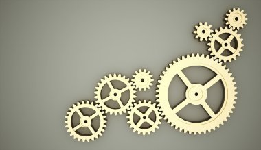 birkaç altın Dişliler 