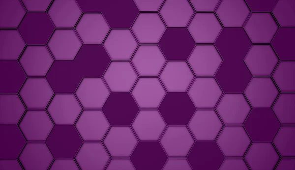 Sfondo esagonale viola — Foto Stock