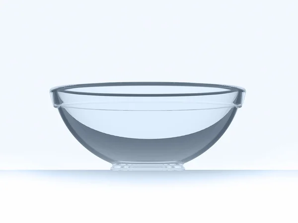 Bowl with blue glasses — Stock Photo, Image