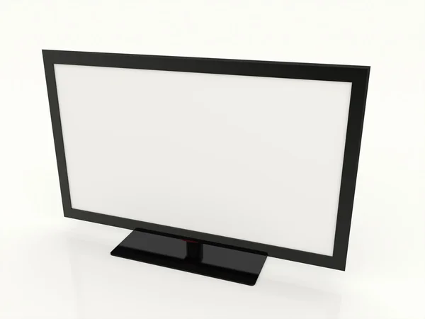 Led tv white screen — Stock Photo, Image