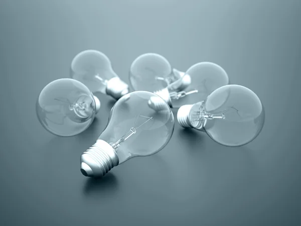Light bulbs rendered — Stock Photo, Image
