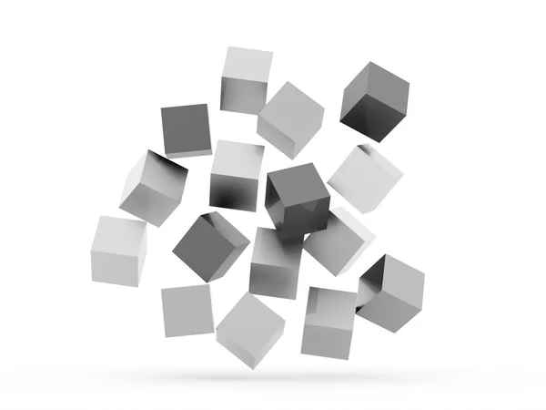 Black and white cubes concept — Stock Photo, Image