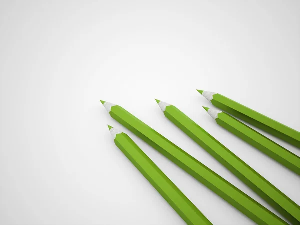 Green pencils — Stock Photo, Image